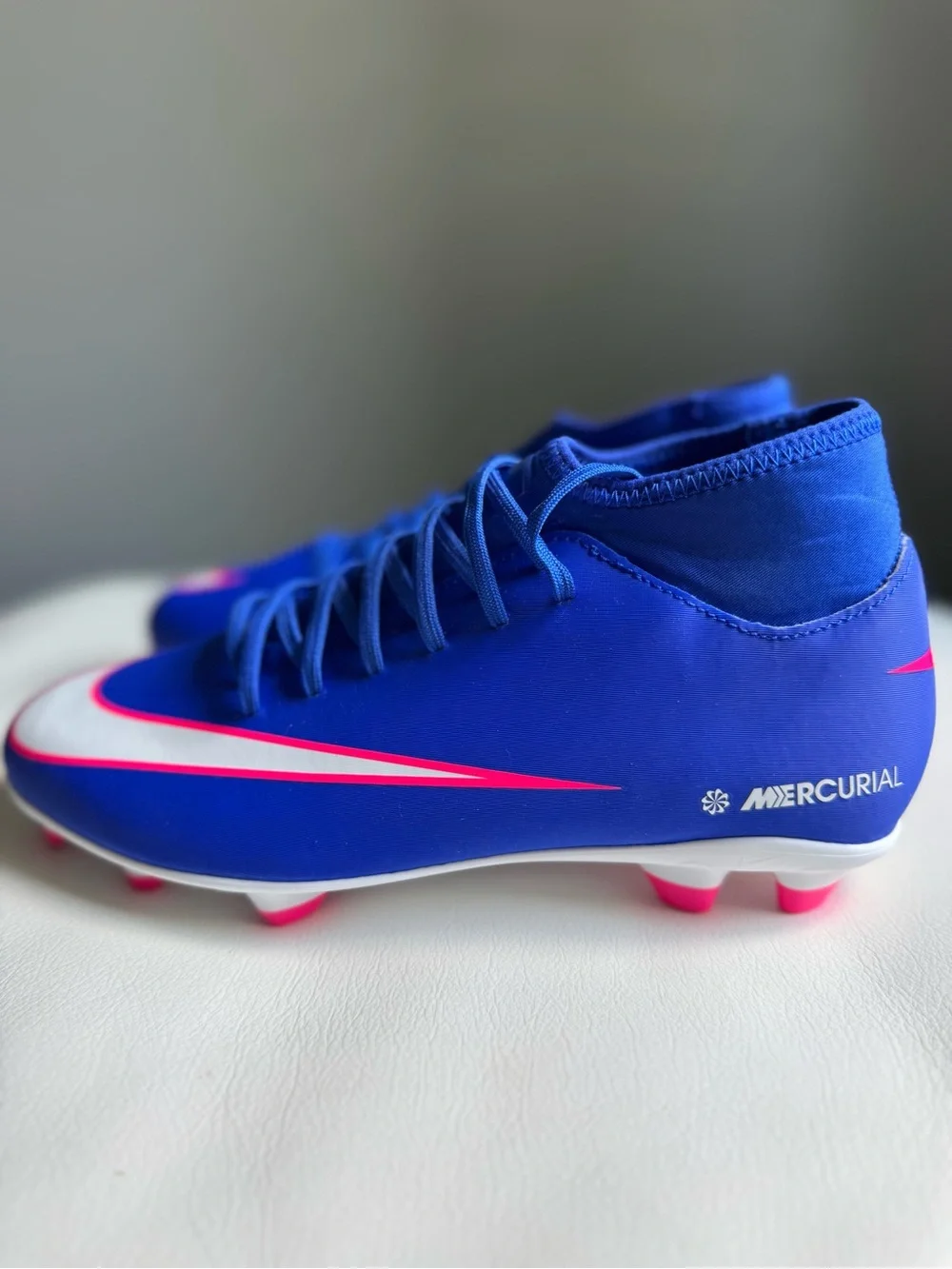 NEW Nike Mercurial Superfly 10 Club FG/MG Soccer Cleats Racer Blue M 6.5 W 8